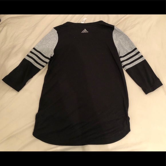 Adidas Black and grey Striped shirt - Picture 3 of 4